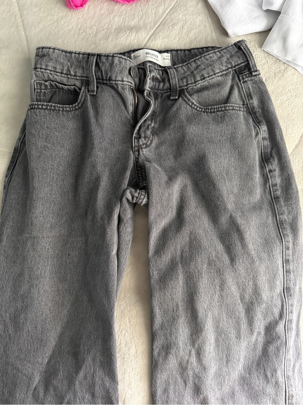 Hollister Men's Light Gray Straight Jeans    27 regular